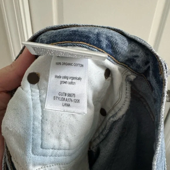 Agolde womens Relaxed straight legJeans in Light Blue - Picture 8 of 8